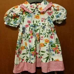 Girl's vibrant colored dress